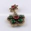 Charming !! White CZ & Green Onyx & Red Onyx 925 Silver Pendant With Brass, Online Silver Jewellery, Indian Silver Jewellery