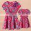 New Style Modern Girls Dress cotton Baby Dress Cute Girls Clothes Kids short Sleeve Dresses