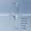 Sodalime Gold rim leadfree crystal high quality customized size wine champagne glass set popular model