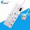 8 way surge protected 250v electric power socket with usb Extension lead