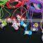 Cute Cartoon earphone 3.5mm In-ear earphone wire Headphone with Microphone for Phones/MP3/MP4 player