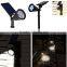 factory price adjustable long working time rgb led garden solar spot light