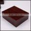 Red wooden clamshell cosmetics health oral hyaluronic acid liquid oil packaging bo according to wholesale custom