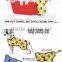 New style Hot sale puppy cooling coat paws printed pva material