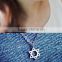 Wholesales hexagram pendant fashion simple six-pointed star necklace