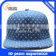 Custom Design Your Own Snapback Cap spot Denim Snapback Cap And Hat