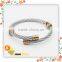 wholesale fashion design titanium jewelry handmade magnetic custom mens charm stainless steel bracelet