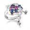 High quality new arrival flower cz gemstone cubic zirconia gemstone