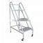 School Library steel book wheels trolley cart with 2 shelves