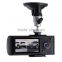 Dual Camera lens GPS Car DVR X3000 R300 HD 720P 140 Degree Lens Radio Recorder dual cam car dashboard camera