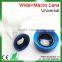 2 in 1 Clip-on Wide Angle 0.67X + Macro Lens for Most Mobile Phone, Universal Detachable