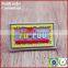 Custom wholesale red pvc labels tags for shirt clothing garment