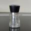 Salt And Pepper Glass Spice Grinder Round Glass Spice Mini Jars With Lid