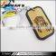 Fashion wooden style keychains with different human head portrait