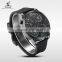 WEIDE Universe Best Selling Products Brand Watch Black Case Leather Band Stainless Steel Back Water Resistant Watches