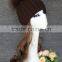 Elegant Manufacturer Knitted Beanie Hat with Natural Raccoon Fur Pom Poms