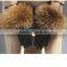 Women Girls Winter Plush Raccoon Fur Leather Mitten Gloves Warm Driving Gift