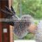 2016 Custom Unisex Sheepskin Goatskin Leather Fur Gloves With Fox Fur