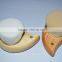 Plastic facial scrub brush cleaning tools for skin soft nylon hair with natural wooden handle