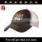 wholesale jean fabric embroidery patch logo worn out trucker mesh cap