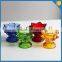 colorful glass lotus flower candle holder wholesale