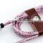 factory supplying colorful snake skin leather micro usb cable for mobile phone