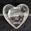 Wholesale charming clear quartz crystal heart with skeletons face