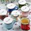 promotional custom colorful ceramic mugs with C-handle