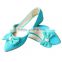 Low Price Selling 2015 Fashion Flat Bowtie Candy Color Scoop Shoes Wholesale Women Flat Shoes Free Shipping