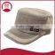 Classic Men Women Adjustable custom logo Army Plain Vintage Hat camo Cadet Military Cap