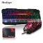 Custom USB wired Rainbow led backlit keyboard mouse for desktop