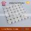 Octagon white marble mixed Nero Marquina premium mosaics tile