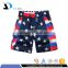 Daijun OEM new design high quality polyester sublimation flag star hot sale mens shorts