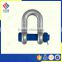ZINC PLATED U.S. TYPE DROP FORGED BOLT TYPE ANCHOR SHACKLE