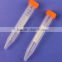15ml pp conical bottom centrifuge tube with graduation