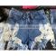2016 Summer Fashion Women Destroyed Denim Shorts Ladies Lace Patchwork Tassel Fringed High Waist New Pattern Jeans