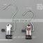 HM1851 chrome plated hook with black plastic immersed sock hanger sock hoook custome size high load-bearing clips hanger