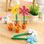 Creative sun flower shape ballpoint pen/flower pot shape pen /cheap ballpoint pens