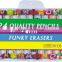 Funky pencil with eraser set