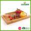 Best selling 3pcs bamboo food serving tray bamboo kitchen tray