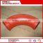 90 degree concrete pump pipe elbow reinforcement elbow OEM concrete pump spare parts for PM