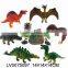 2015 novelty 4" plastic dinosaur toys ,animal toys shantou 6 in 1