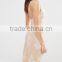 Guangzhou Champagne Lace insert sexy one piece night dress ,sleeping women dress