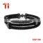 Latest fashion new design charm stingray leather bracelet with magnetic clasp