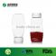 Popular PET clear 250g plastic honey bottle with silicone valve cap