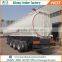 Tri-axle oil transport tanker truck trailer 55m3 portable fuel trailers