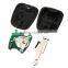 2 Button Compelete Remote Flip Key Fob with Chip TFor PEUGEOT 206