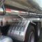CLW integral fuel trailer towed by tractor horse Dongfeng 350hp truck with 2 axle 37000 liters aluminum tank fuel semi trailer