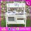 2017 New Design Funny Kids Wooden Kitchen Play Set With Shelf W10C270