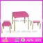 2015 New cute wooden table and chair. popular wooden table and chair and hot sale colorful table and chair WO8G101